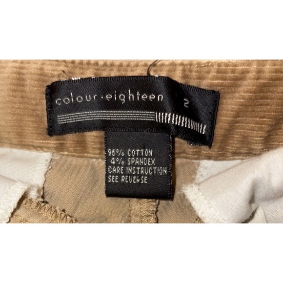 Vintage Y2K Corduroy Pant Suit Women's 2 Hipster Camel - Picture 12 of 12